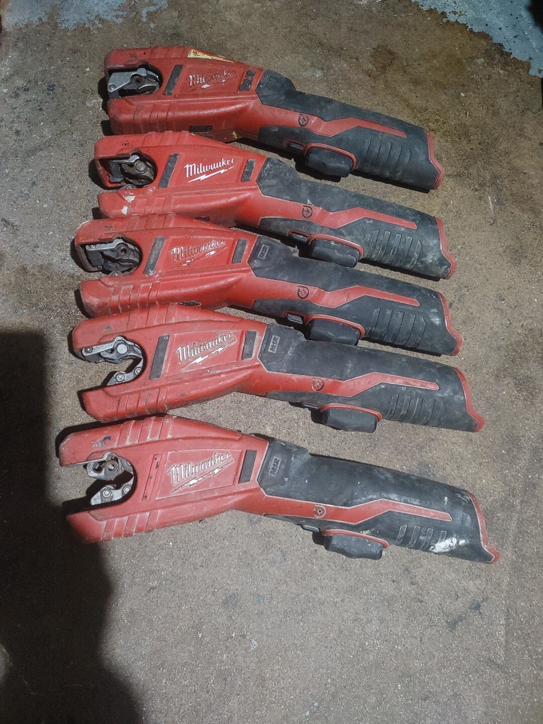 FOR PARTS/REPAIR 5x Milwaukee 2471-20 M12 Cordless Copper Tubing Cutter