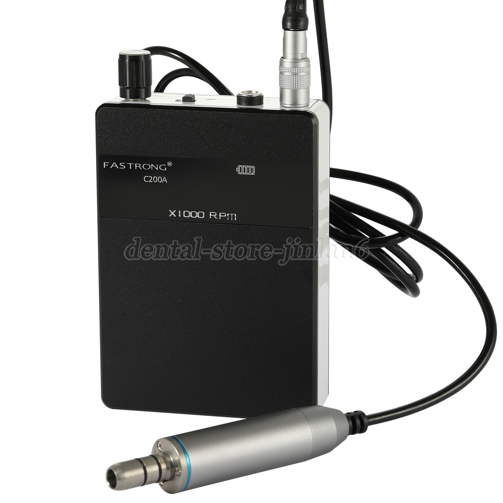 Portable Dental Lab Brushless Micromotor E-Type Grinding Polishing Machine BLACK