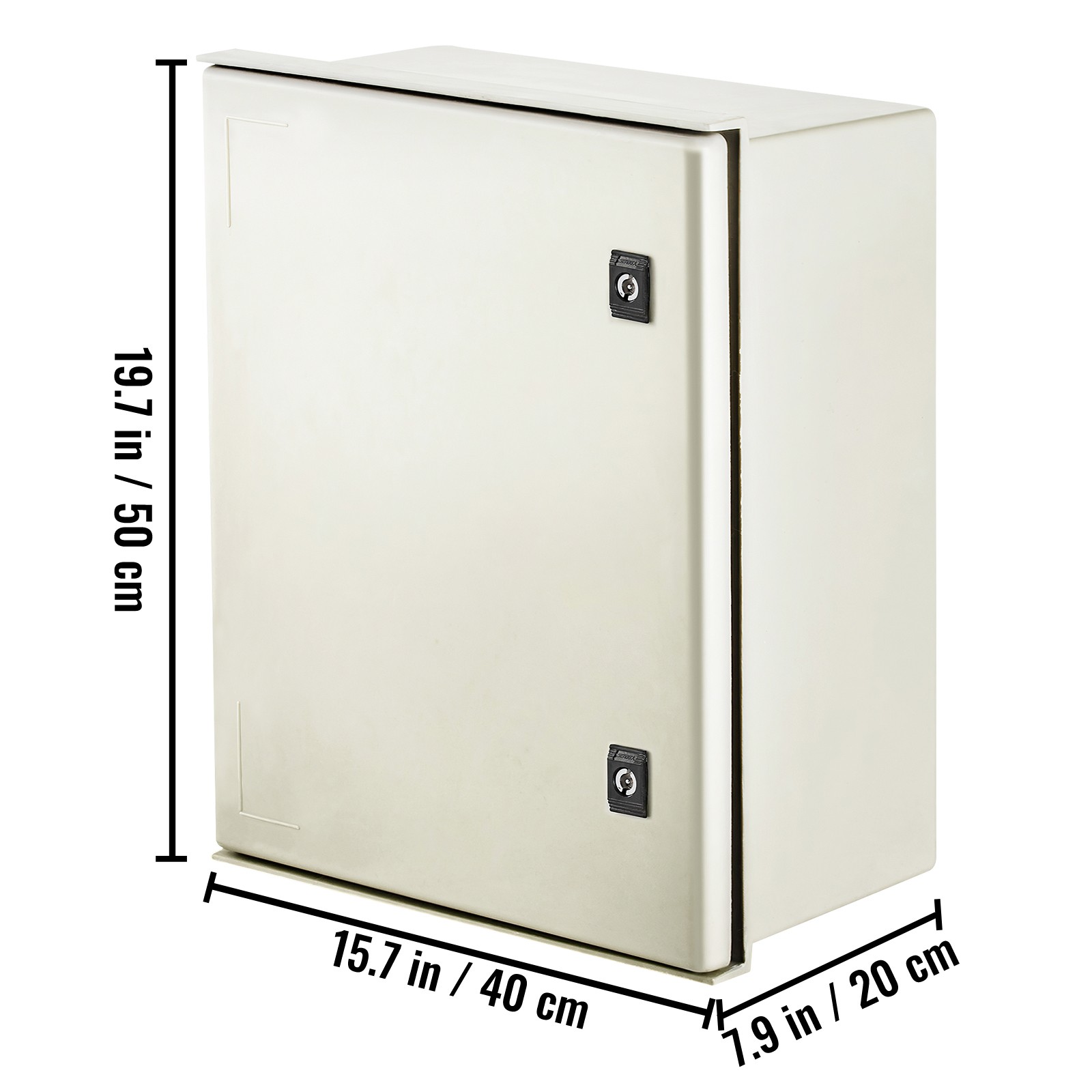 VEVOR 20x16x8″ Fiberglass Electrical Enclosure NEMA Type 3 IP65 Junction Box