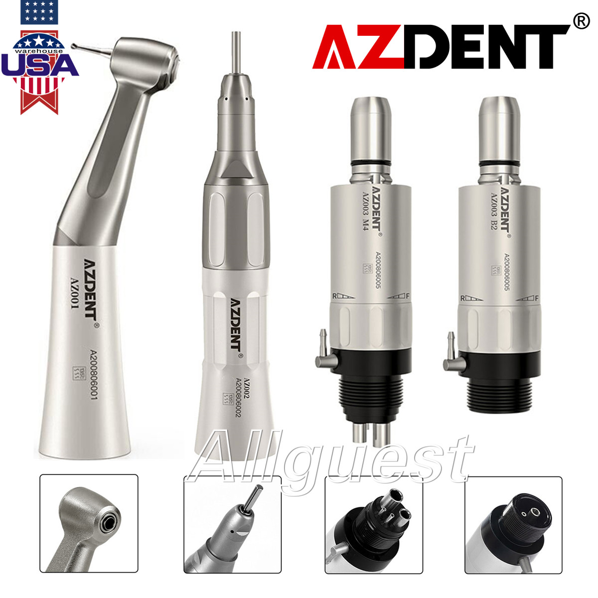 Dental Slow Low Speed Handpiece Kit 2/4 Holes/Handpiece Oil Lubricant Machine