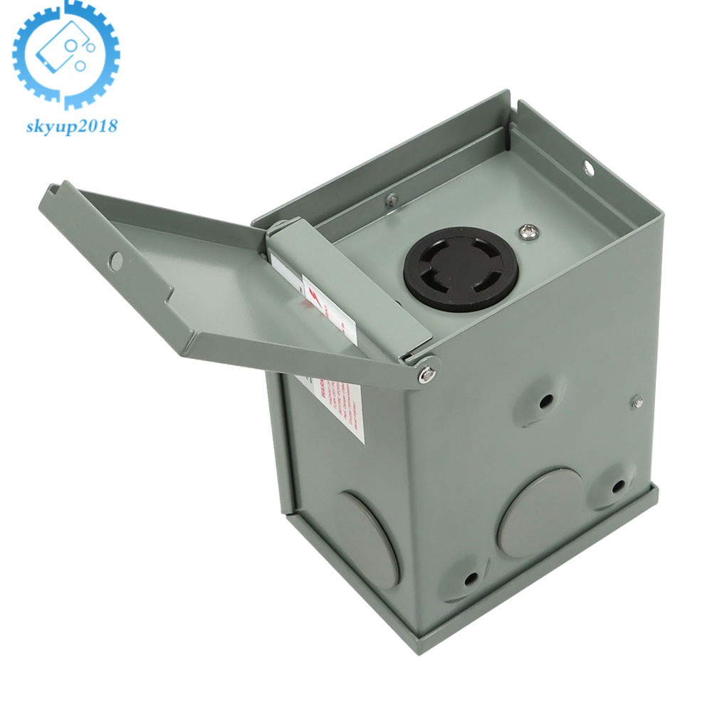 30A Power Outlet Box 4-Prong Power Outlet Box 125/250V NEMA L14-30R ETL Listed