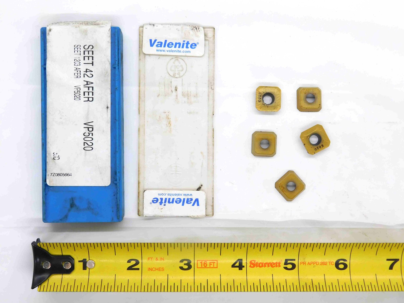 5pcs NEW VALENITE SEET 42 AFER / SEET 1203 AFER VP5020 CARBIDE TURNING INSERTS