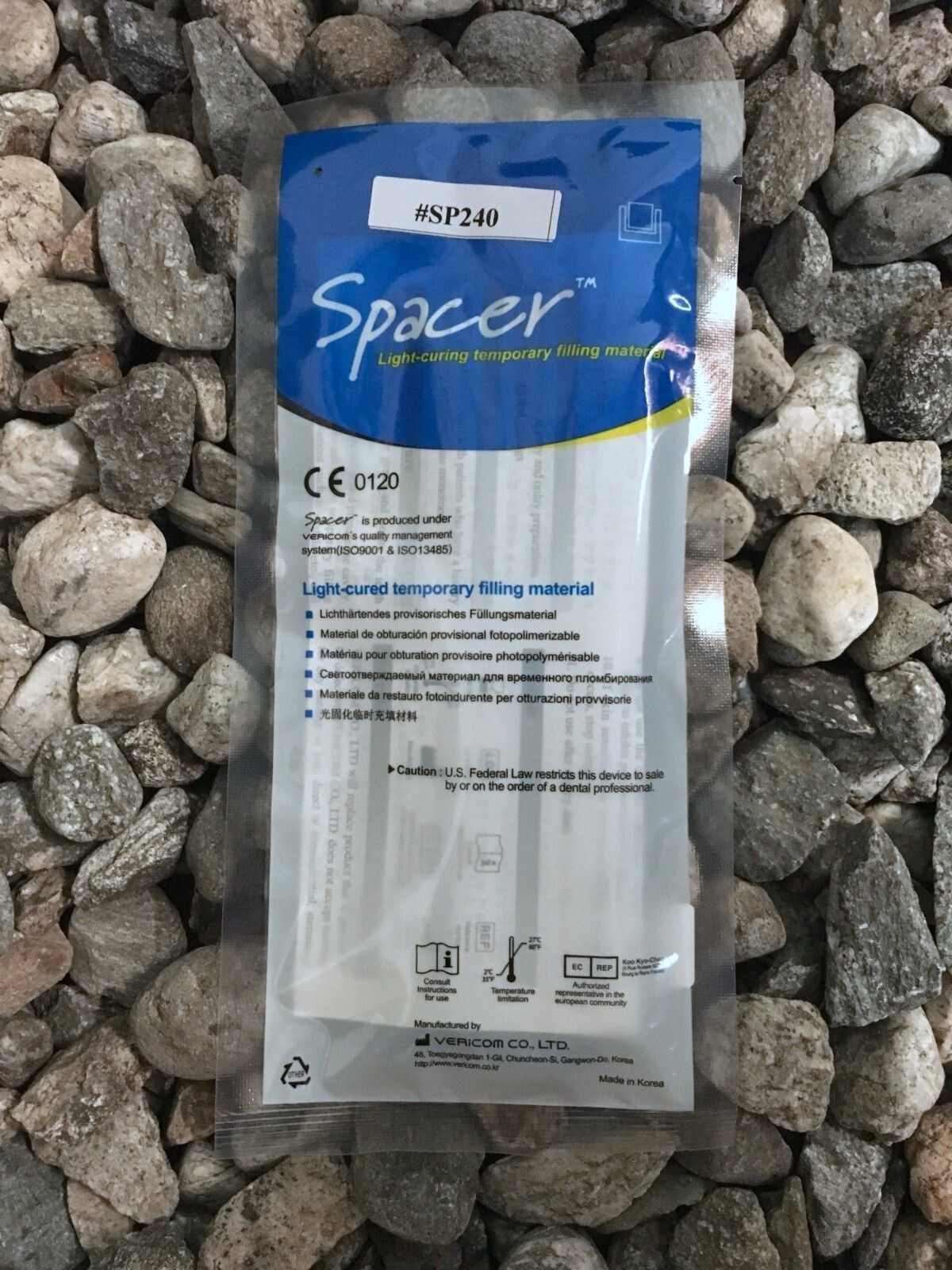 TEMP FILLING MATERIAL SPACER LIGHT-CURING, YELLOW SYRINGES Exp. 2027-04