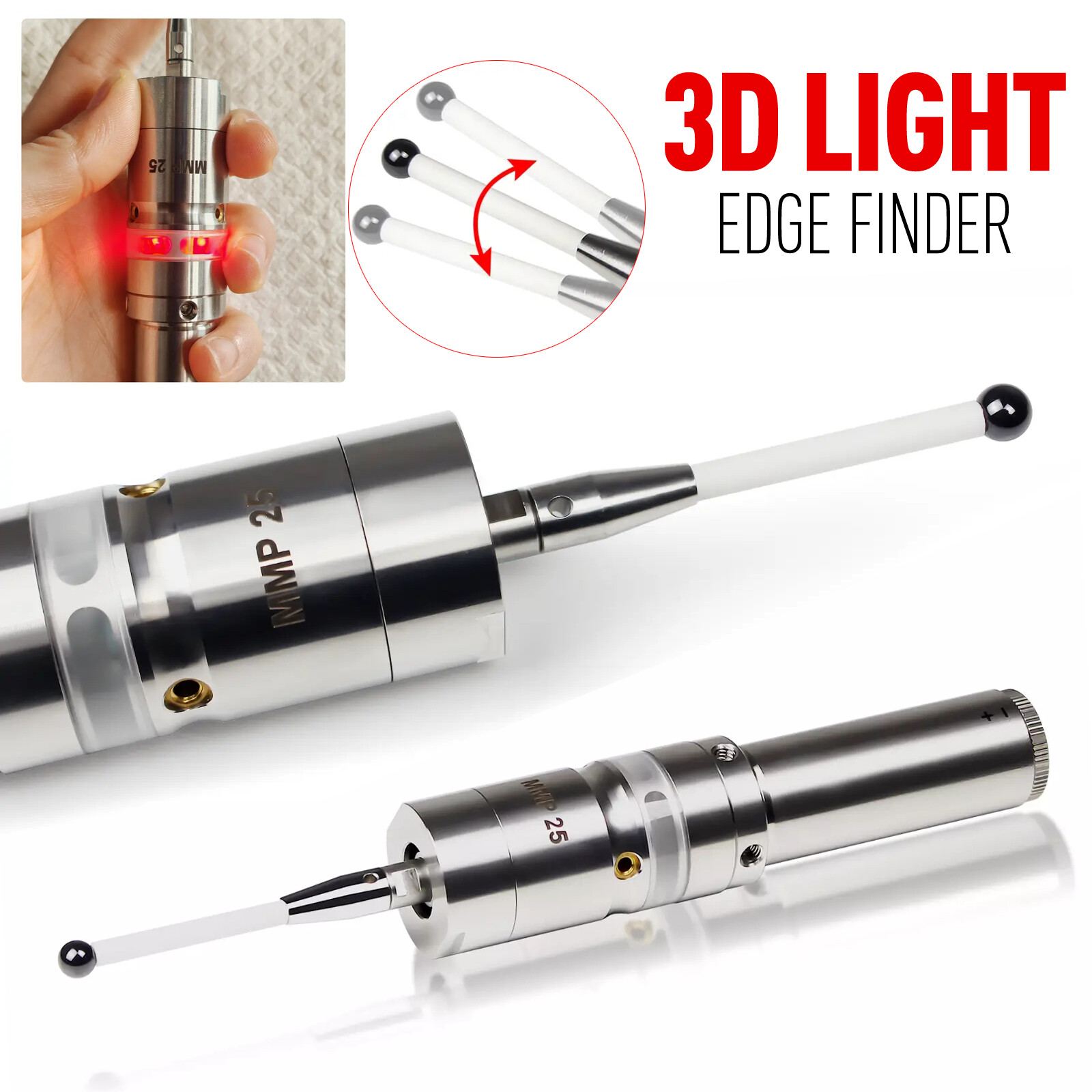 MMP25 3D Light Edge Finder CNC Machining Center Sub-center Rod detection sensor