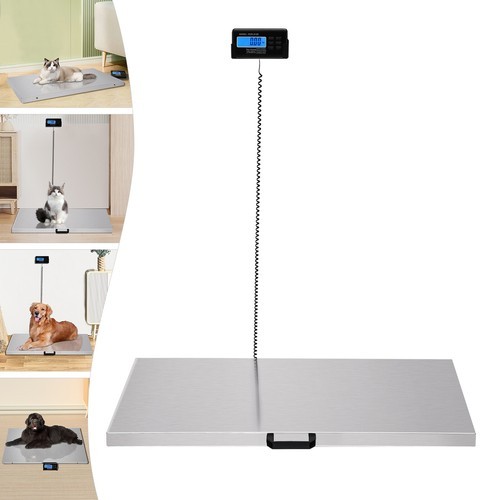 440lbs/200kg Livestock Vet Platform Scale Dog Pig Sheep Pet Digital Weight Scale