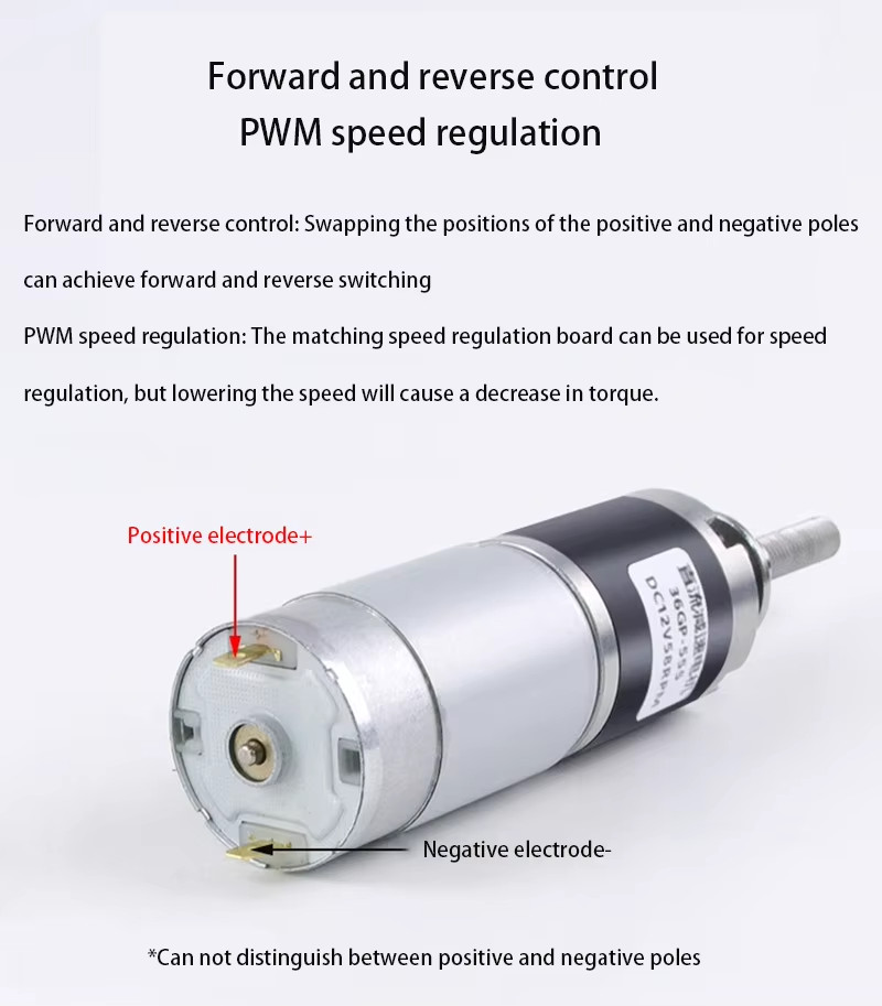 100KGF.CM 36-555 M8 Screw DC Reduction planetary 12V24V Encoder Gear Motor