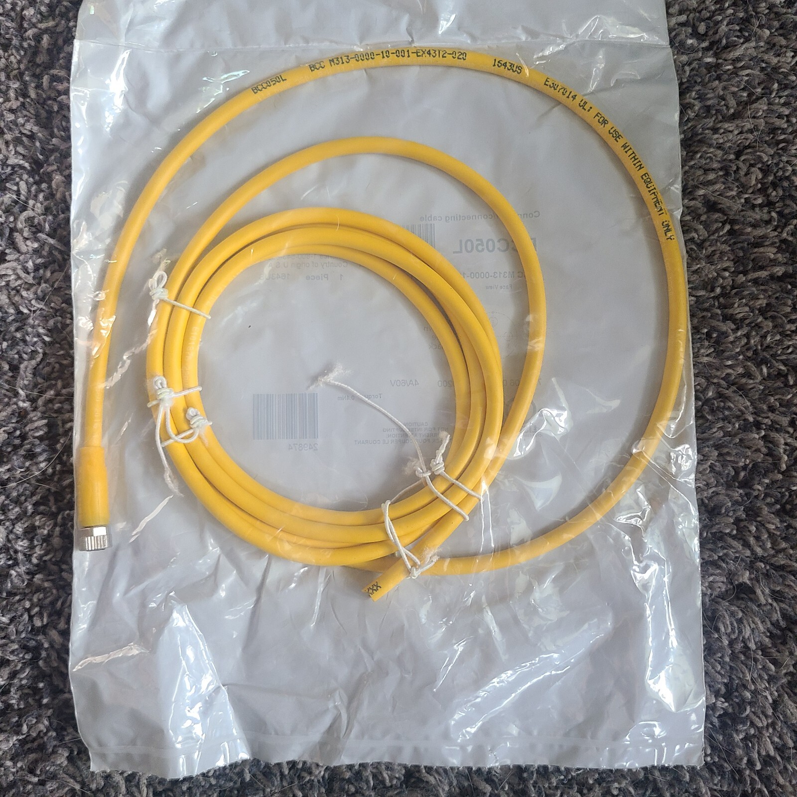 Balluff BCC050L Single Ended Cordset, M8 Female to Pigtail, 2 m, TPE, 3 Cond, BC