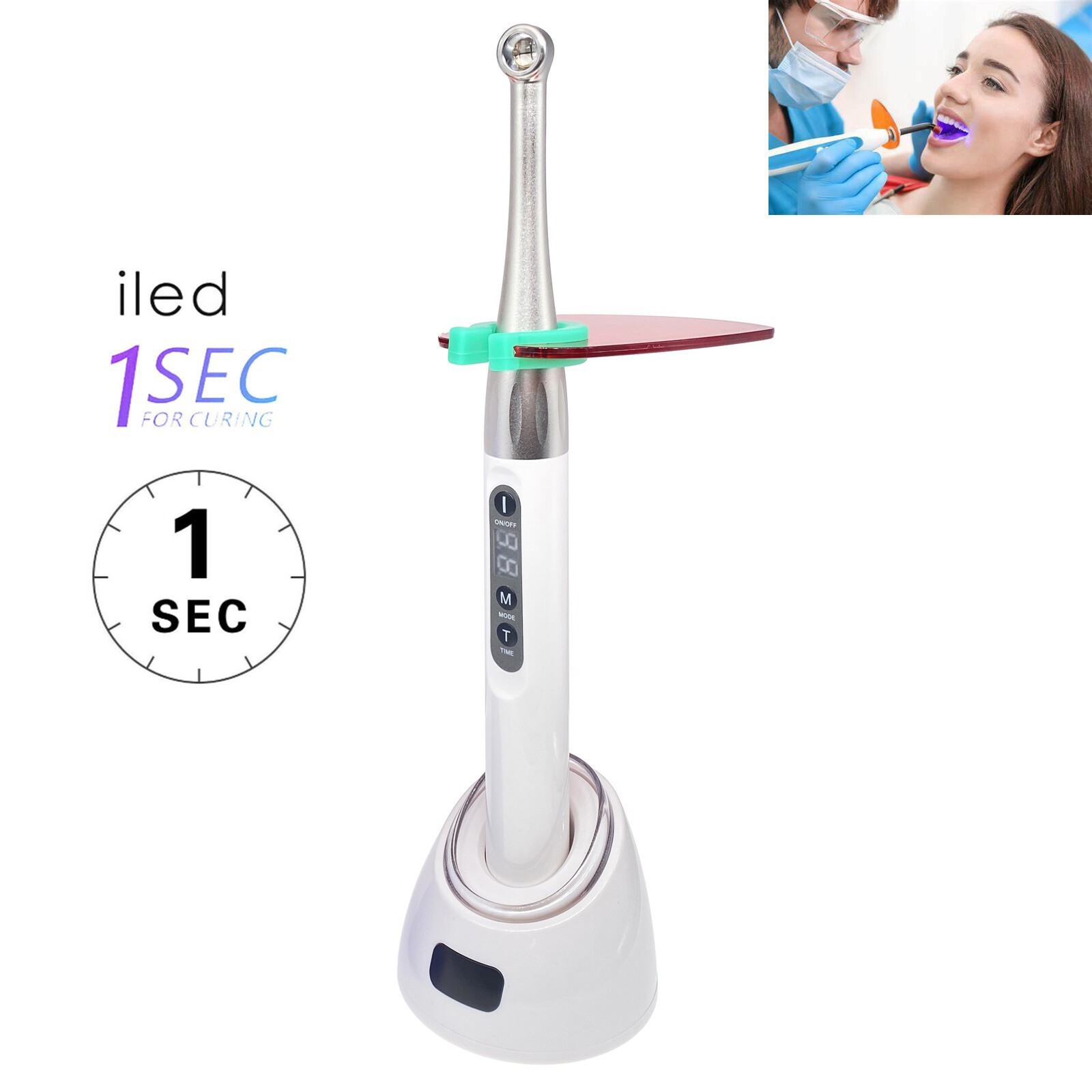 Dental iLed 1 Second Curing Light LED Curing Lamp 2500mw/cm²
