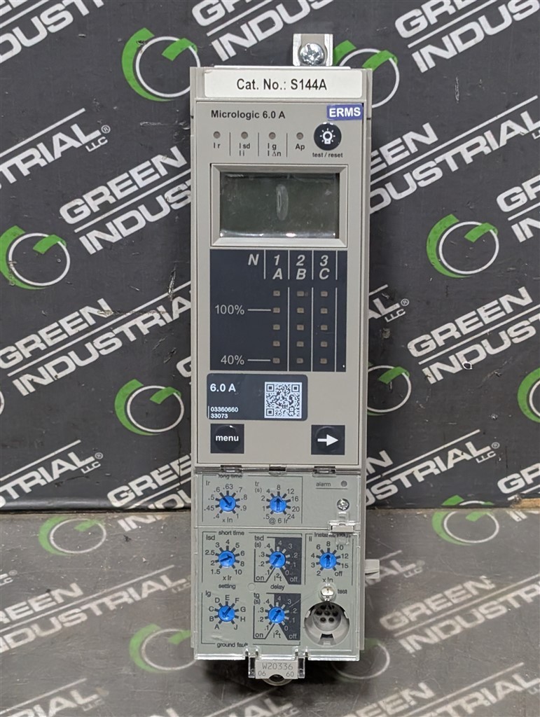 USED Schneider S144A Micrologic 6.0A PowerPact Circuit Breaker Trip Unit LSIG