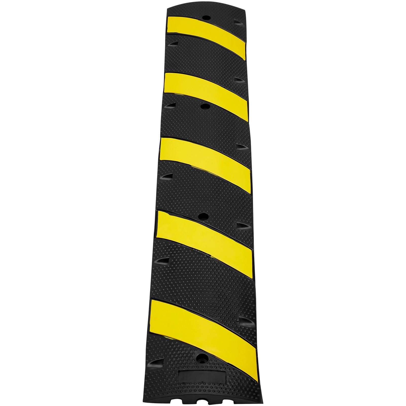 VEVOR 2 PCs 72» Rubber Speed Bump 2 Channel 22000lbs Load Heavy Duty Speed Hump