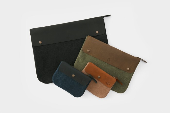 TRAVELER’S FACTORY Canvas Pouch Beige SS size W17.0xH12.0cm,W6.6xH4.7in