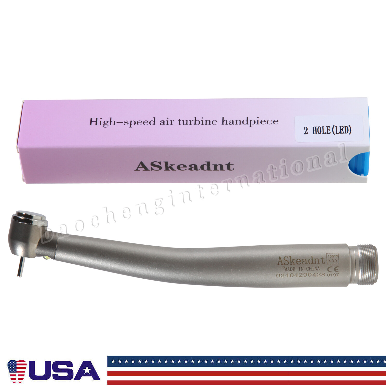10X Askeadnt Dental High Speed Fiber Optic E-generator LED handpiece Push button