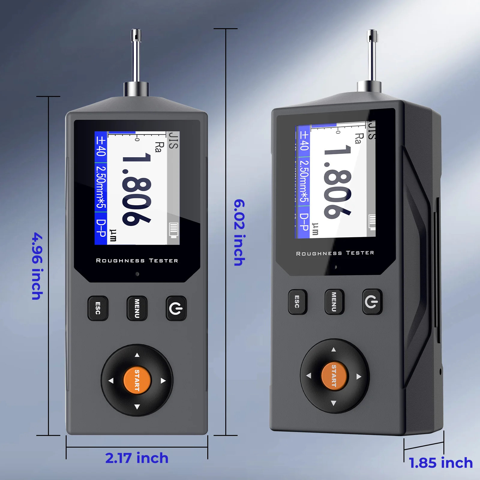 Surface Roughness Tester Roughness Measuring Ra Rz Rq and 12+ Parameters 0.001μm