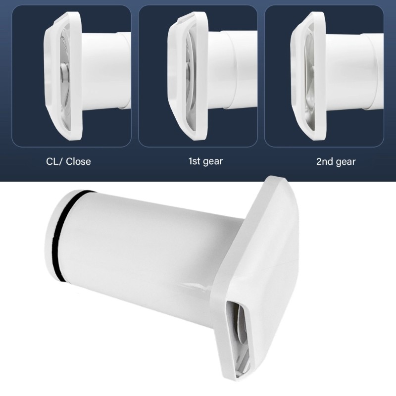 Quiet Air Exchanger With Removable Meshing Filter for Interior Wall Installation
