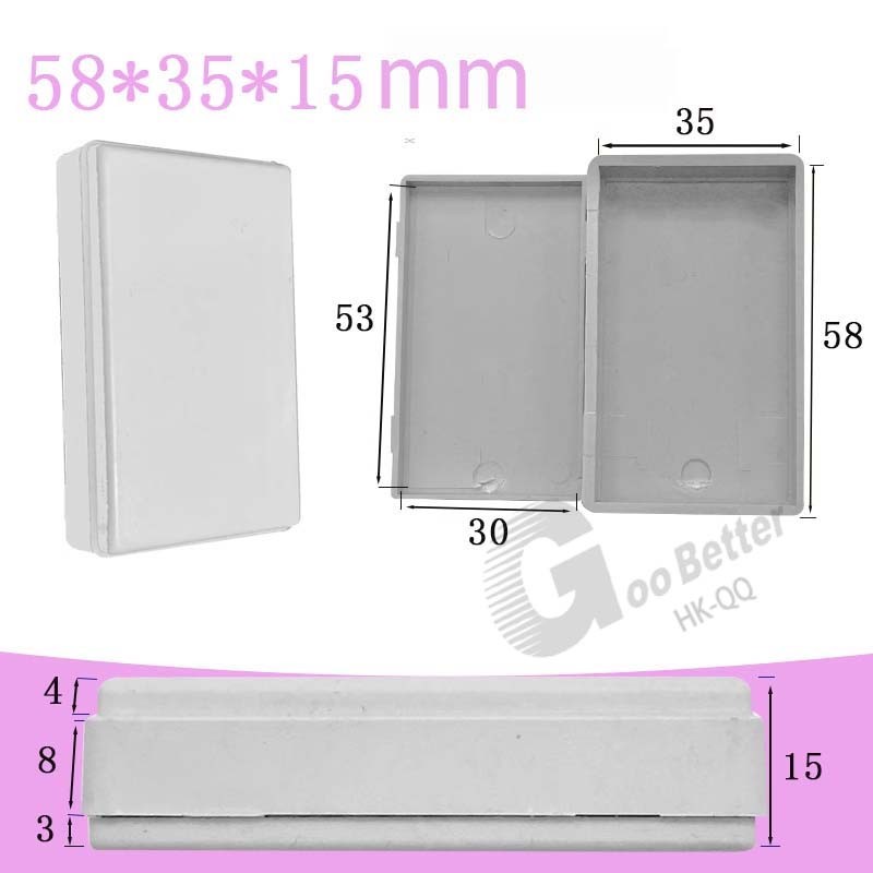 Waterproof White Plastic Project Enclosure DIY Electrical Junction Box Dustproof