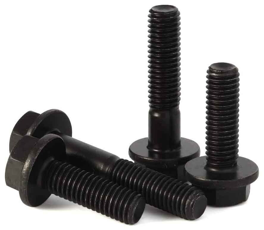 Bulk Qty 400 – M10 x 30mm Flange Bolts DIN 6921 CL 10.9 Steel Black Phosphate