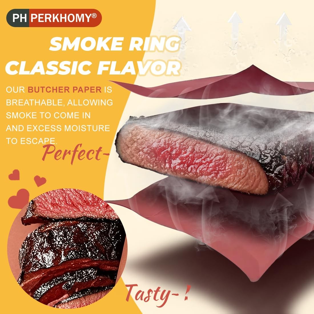 PH PERKHOMY Pink Butcher Paper Roll 12″ x 1440″ (120′) for x 120′,