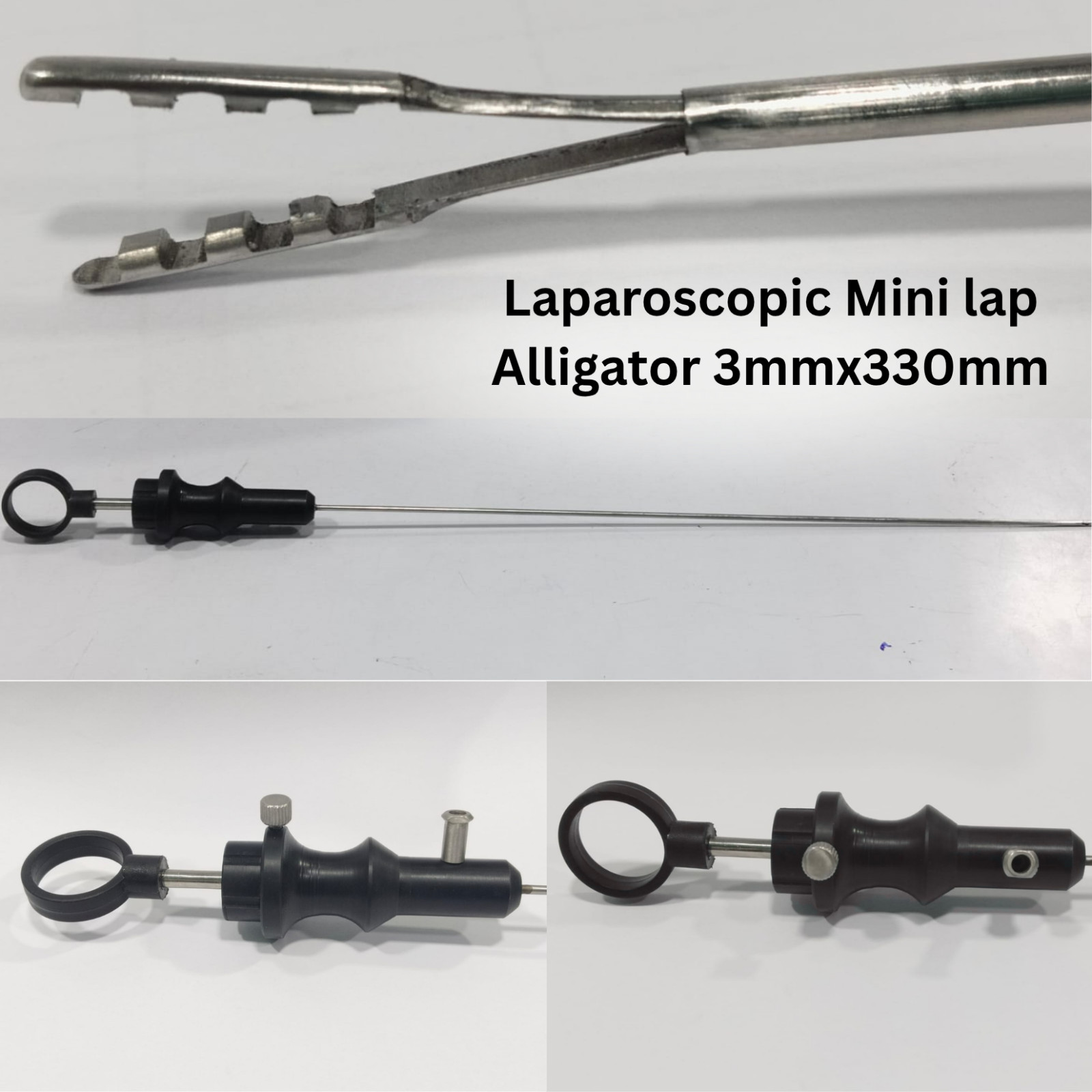 2PCS Laparoscopic Mini Lap Alligator 3mmx330mm Surgical Instruments CE Approved