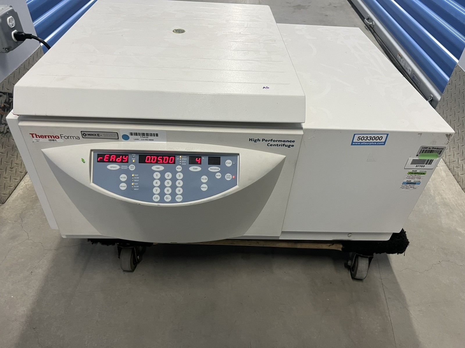 Thermo Forma 1L HPR 5696 16,800 RPM high performance refrigerated centrifuge