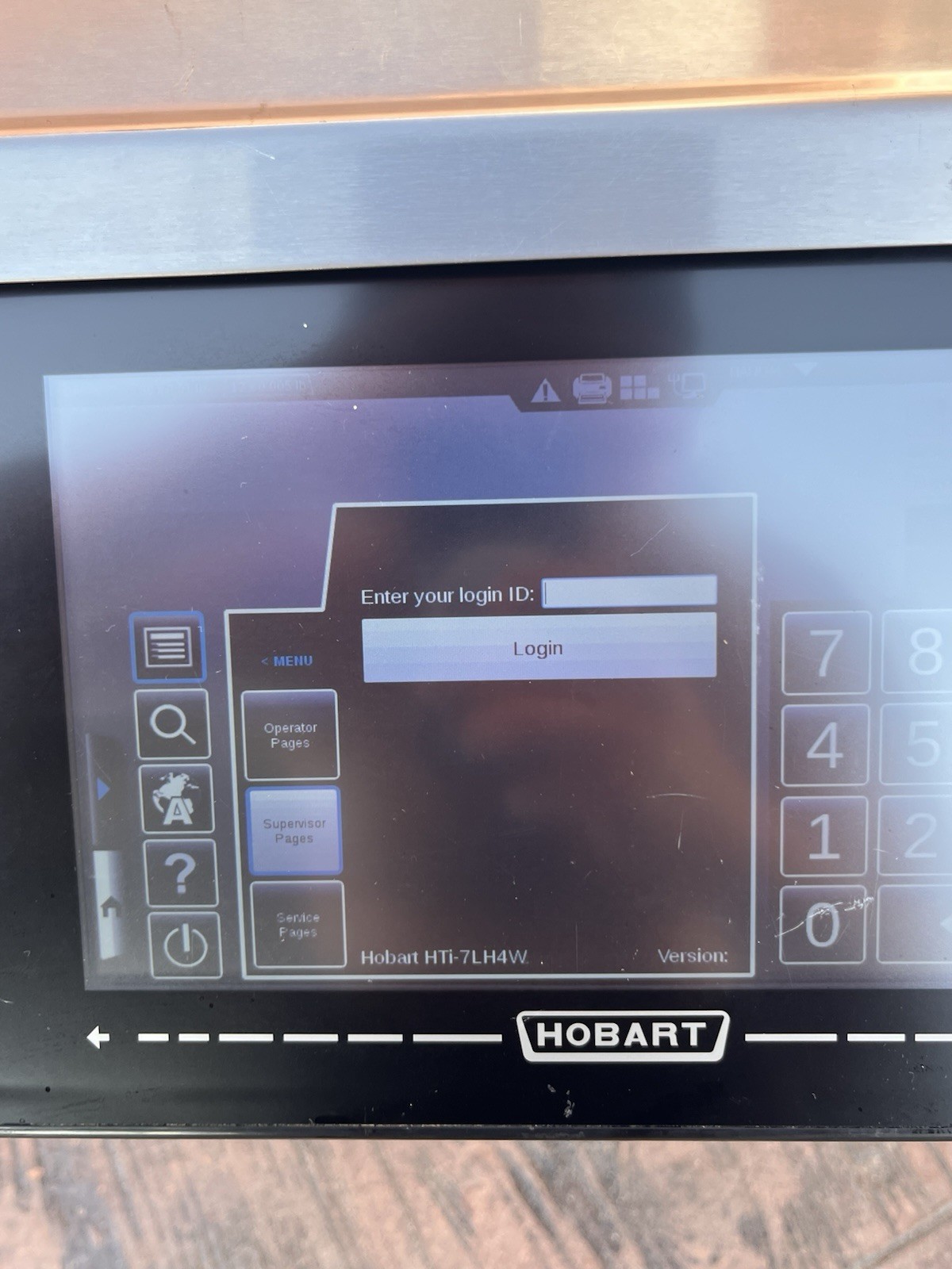 Hobart HTi-7LH26 Scale w/ Printer & 7″ Display Locked to Walmart System READ