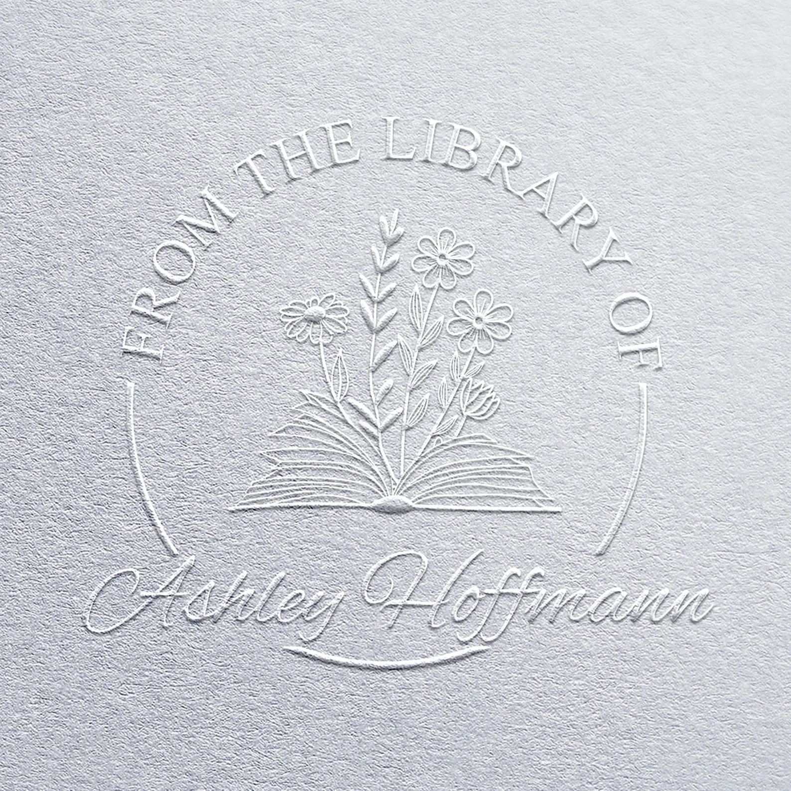 Customized Book Embosser From The Library Of Embosser Seal For Gift For Reader