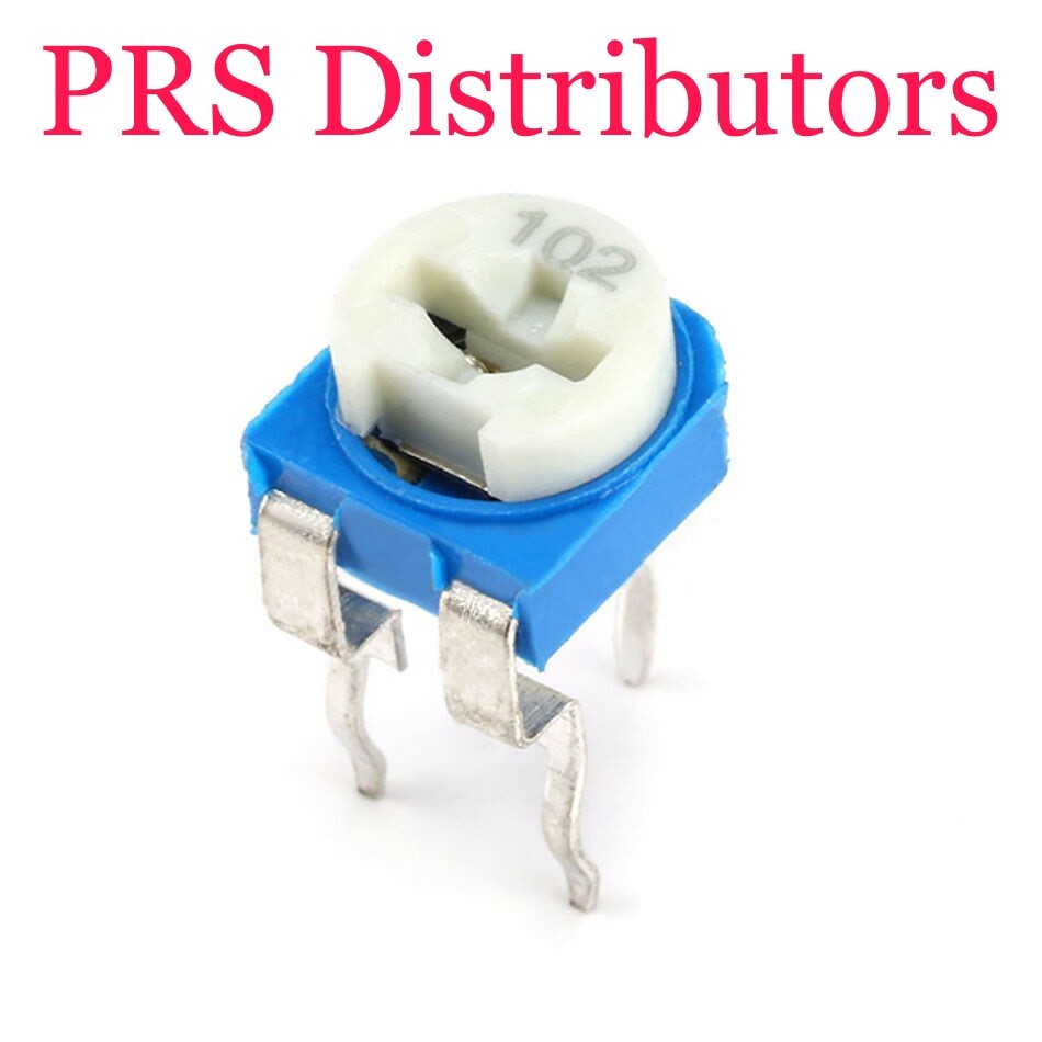 50 Trimmers Potentiometers 100Ω to 1MΩ Adjustable Variable Resistors RM-065