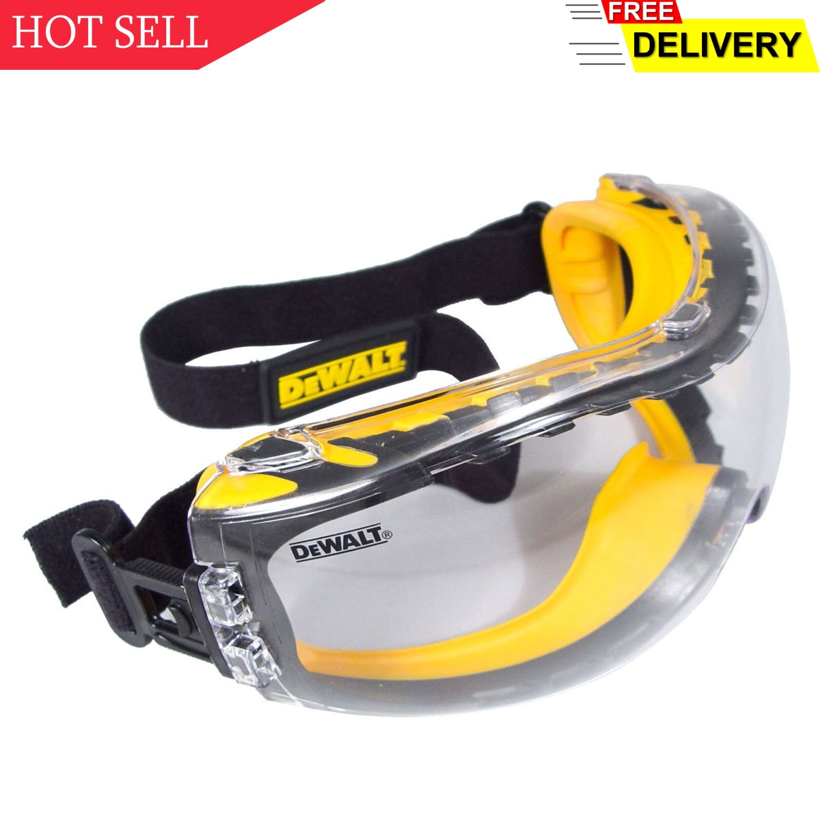 Dewalt DPG82 Concealer Anti-Fog Dual Mold Safety Goggle – 1 Pair