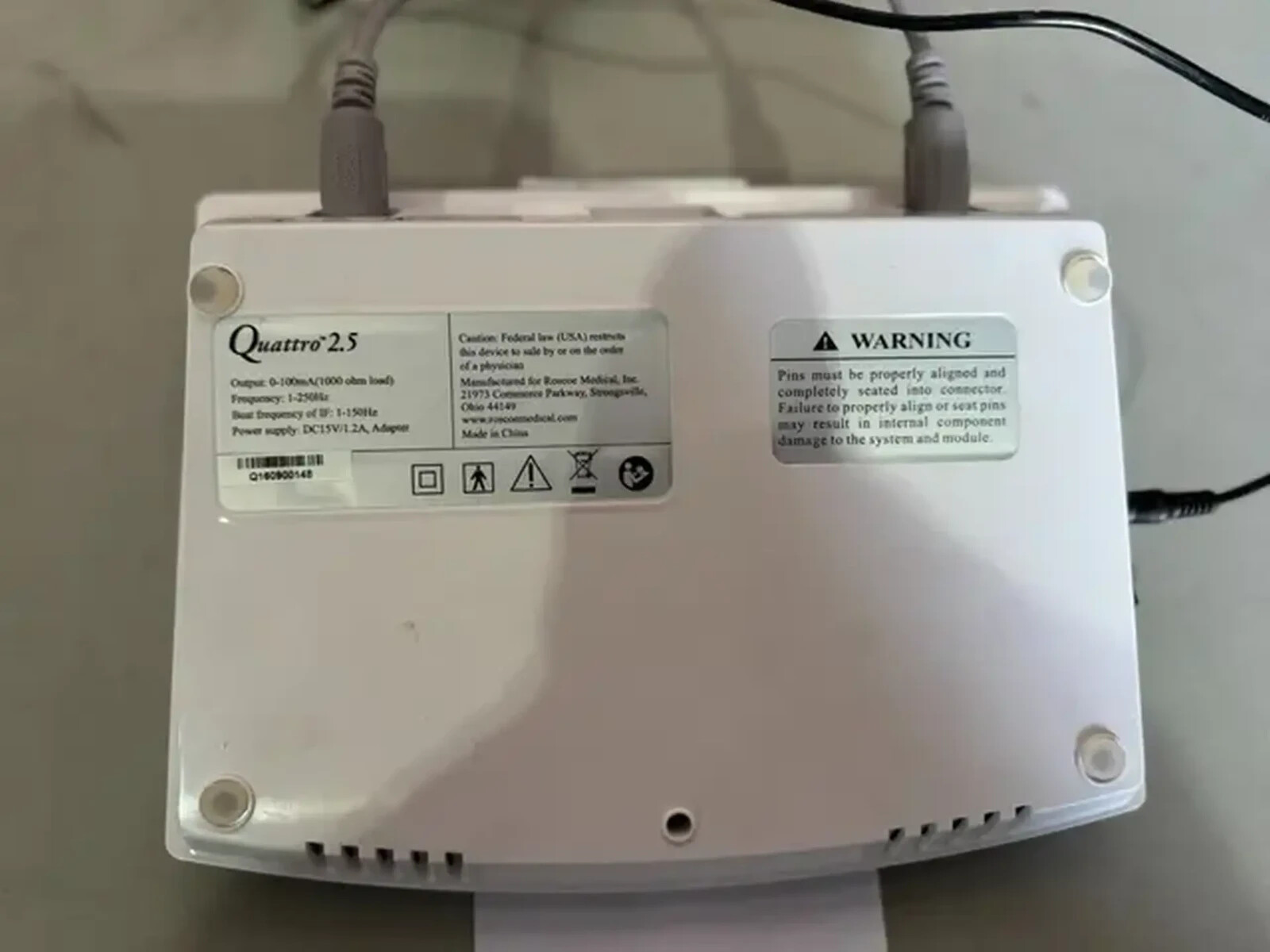 Roscoe Medical Quattro 2.5 Professional Electrotherapy Device