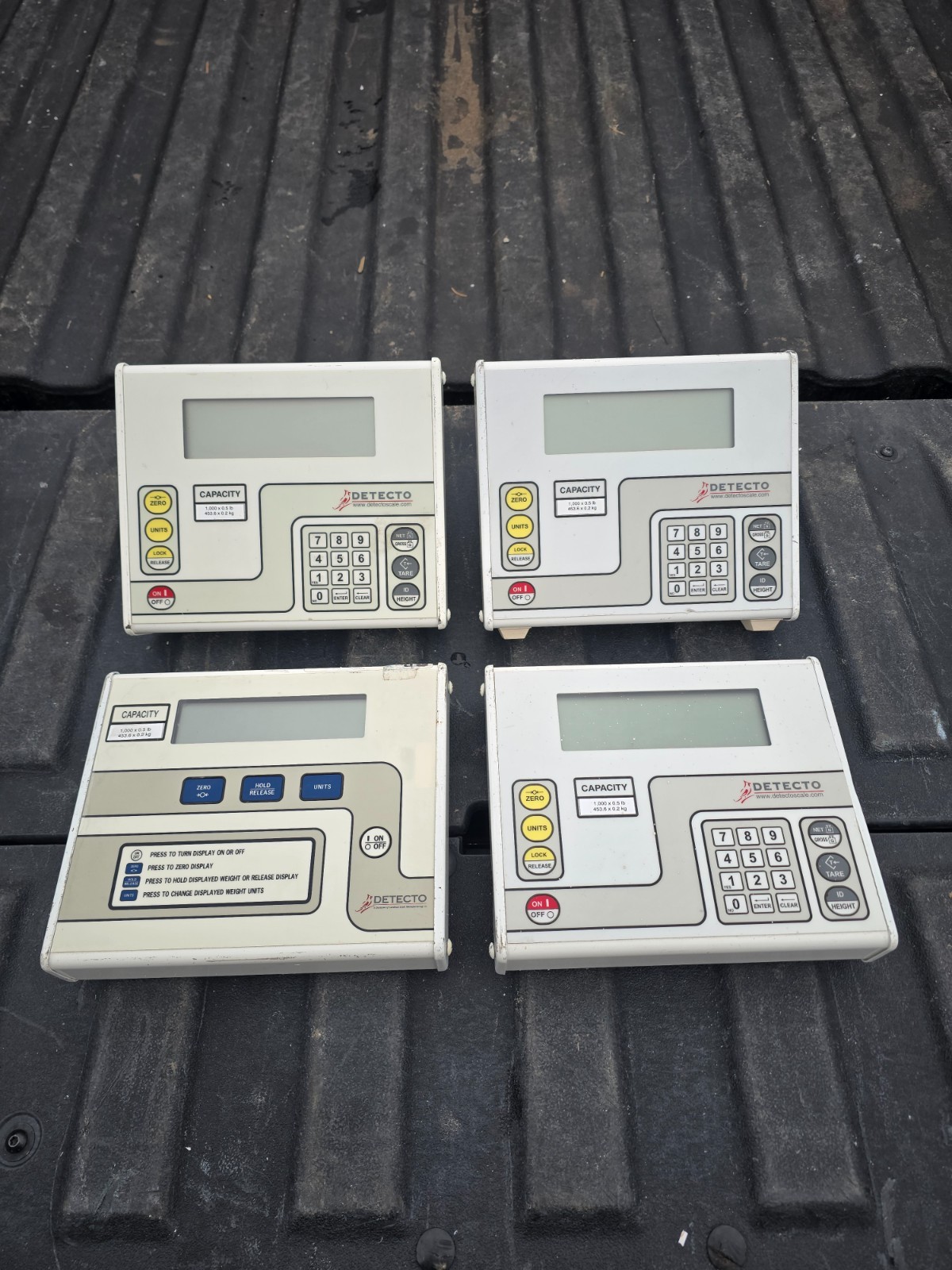 6x Detecto CR1000D Wheelchair Scale 1000lb Medical Platform Scale + Parts Unit