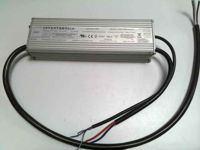 INVENTRONICS ESD-096S360DT 277 – 480Vac, 96W, 180 – 3600mA, 16-53V LED DRIVER