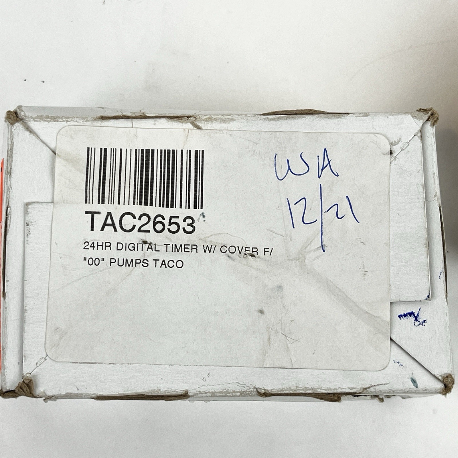 Taco 265-3 Digital Timer-w/ 1/2” Adapters-New w/ Instructions in Ripped Box