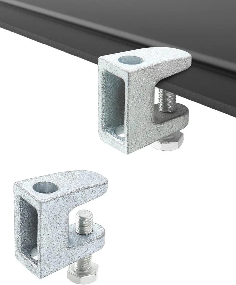 Beam Clamp, 50 Pcs 3/8″ Zinc Plated Iron Safety Beam Clamp, 13/16″ Jaw Opening