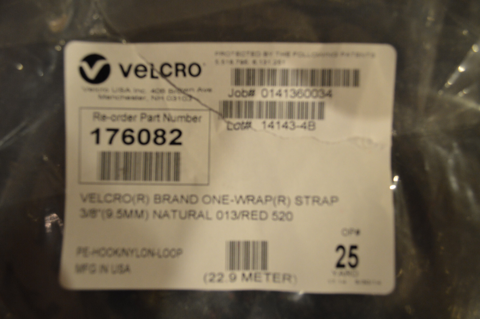 VELCRO® Brand ONE-WRAP® Strap – 16 Colors-1 YARD each-1/2″ width – 16 yds total