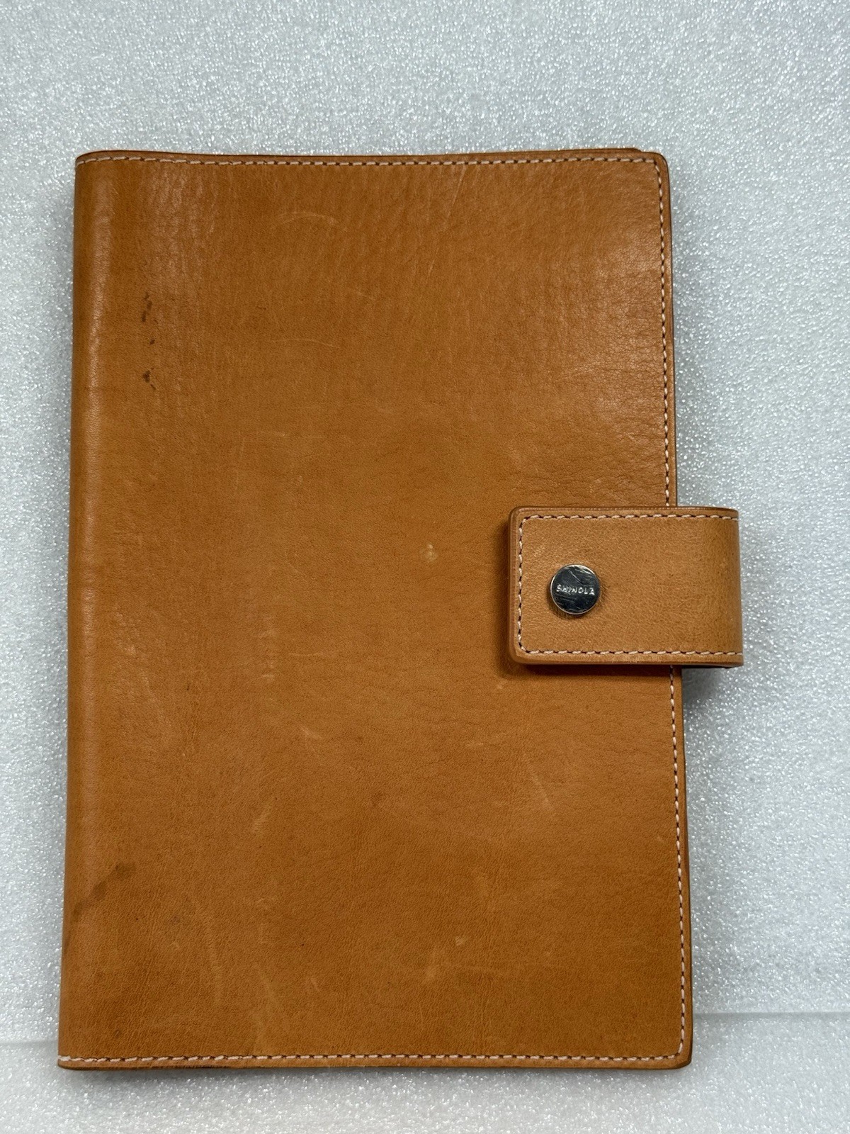 Shinola Detroit Portfolio Brown Horween Leather Case Folder Wallet Organizer