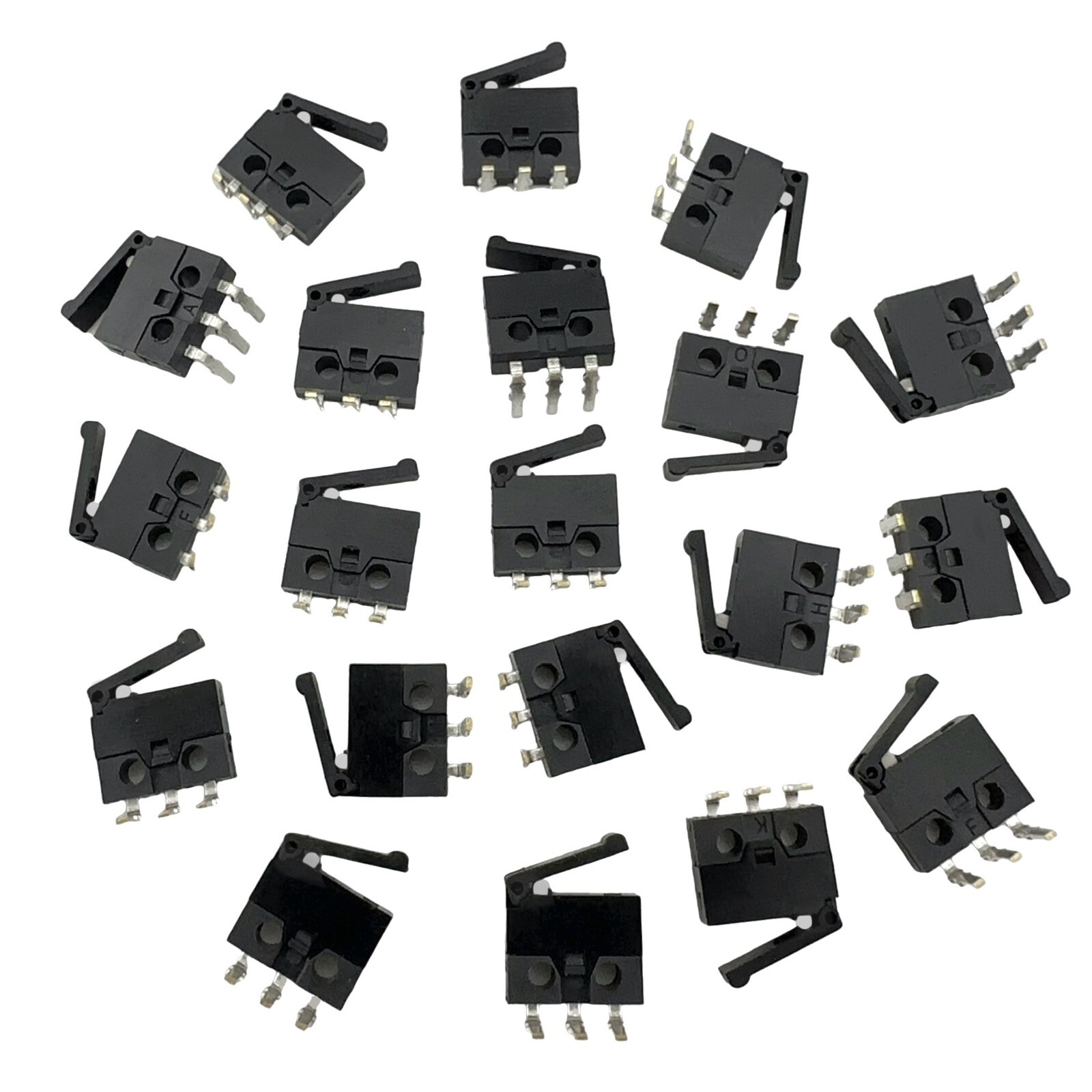 20 Pcs – Left Bent Camera Reset Detection Limit 3-Pin Micro-Switch KFC-V-307