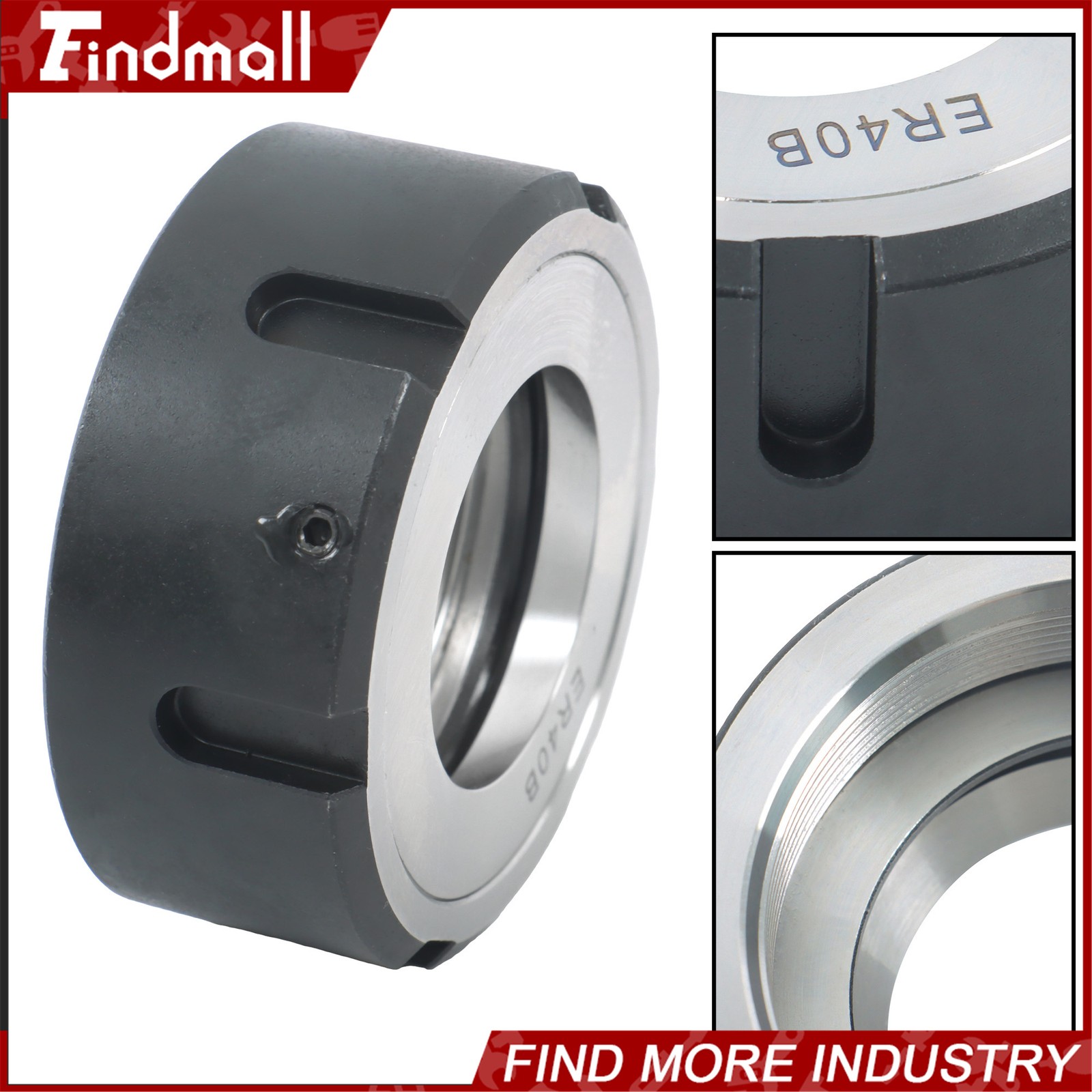 Findmall Precision ER40 Ball Bearing Collet Nut for Tool Holder