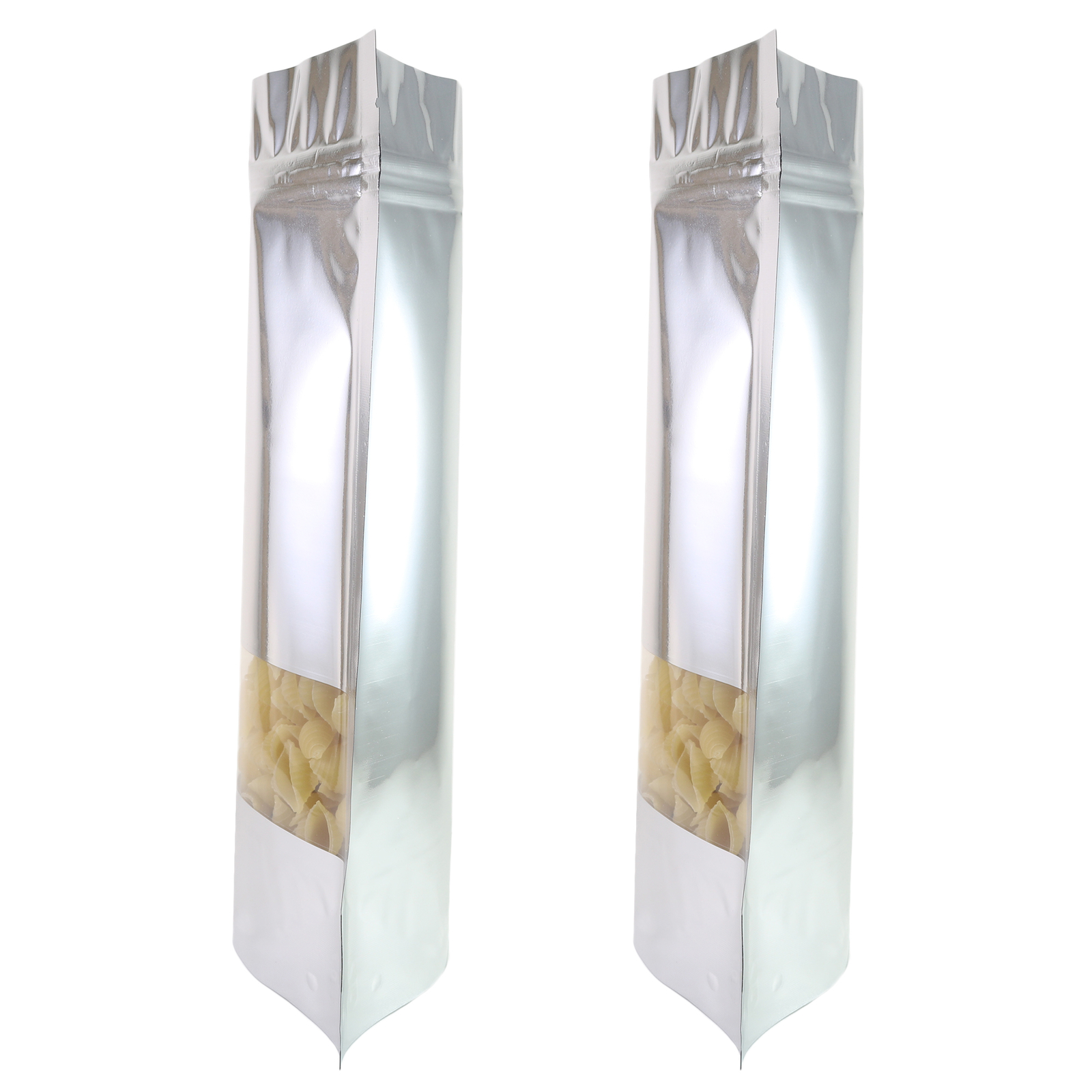 200 Silver Stand-Up Dry Food Mylar Pouches for Seeds and Grains