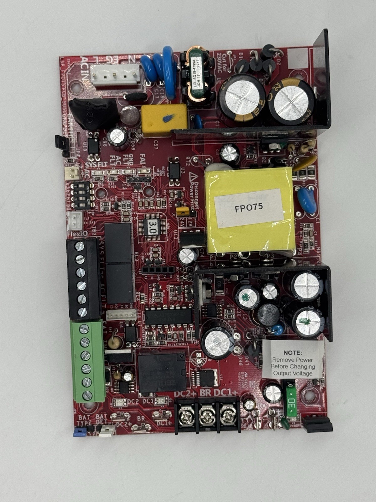 FPO75 LifeSafety Power Supply Board- new – A01-003 75w