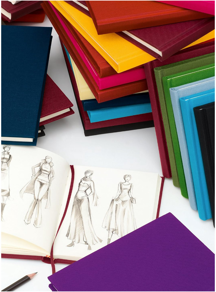 Semikolon A5 Classic Linen Cover Notebook Lime 6 X 8.4 Inches, 144 Blank Pages