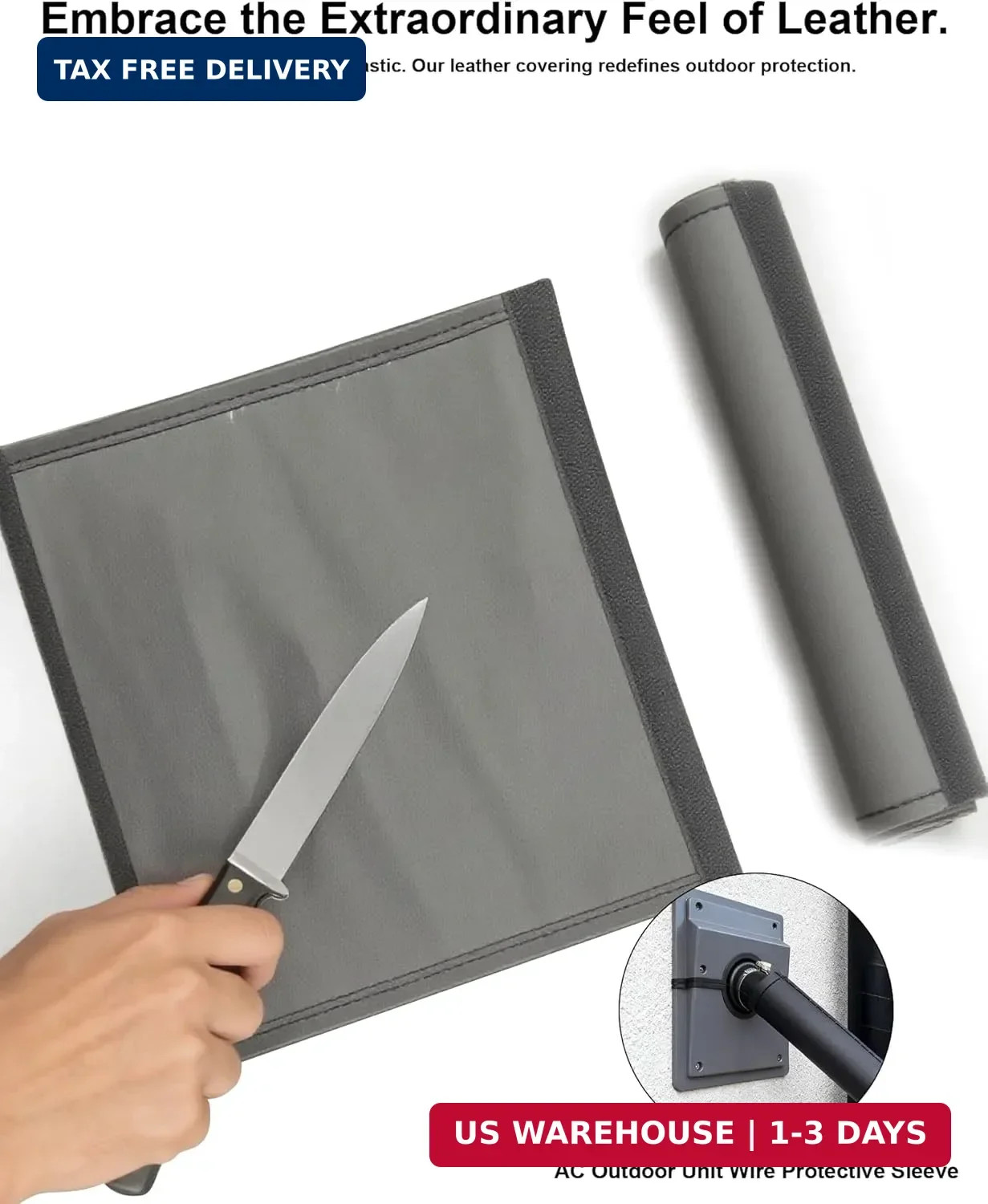 HVAC Easy-Install Wall Penetration & Line Set Cover Kit for Indoor/Outdoor AC Sy