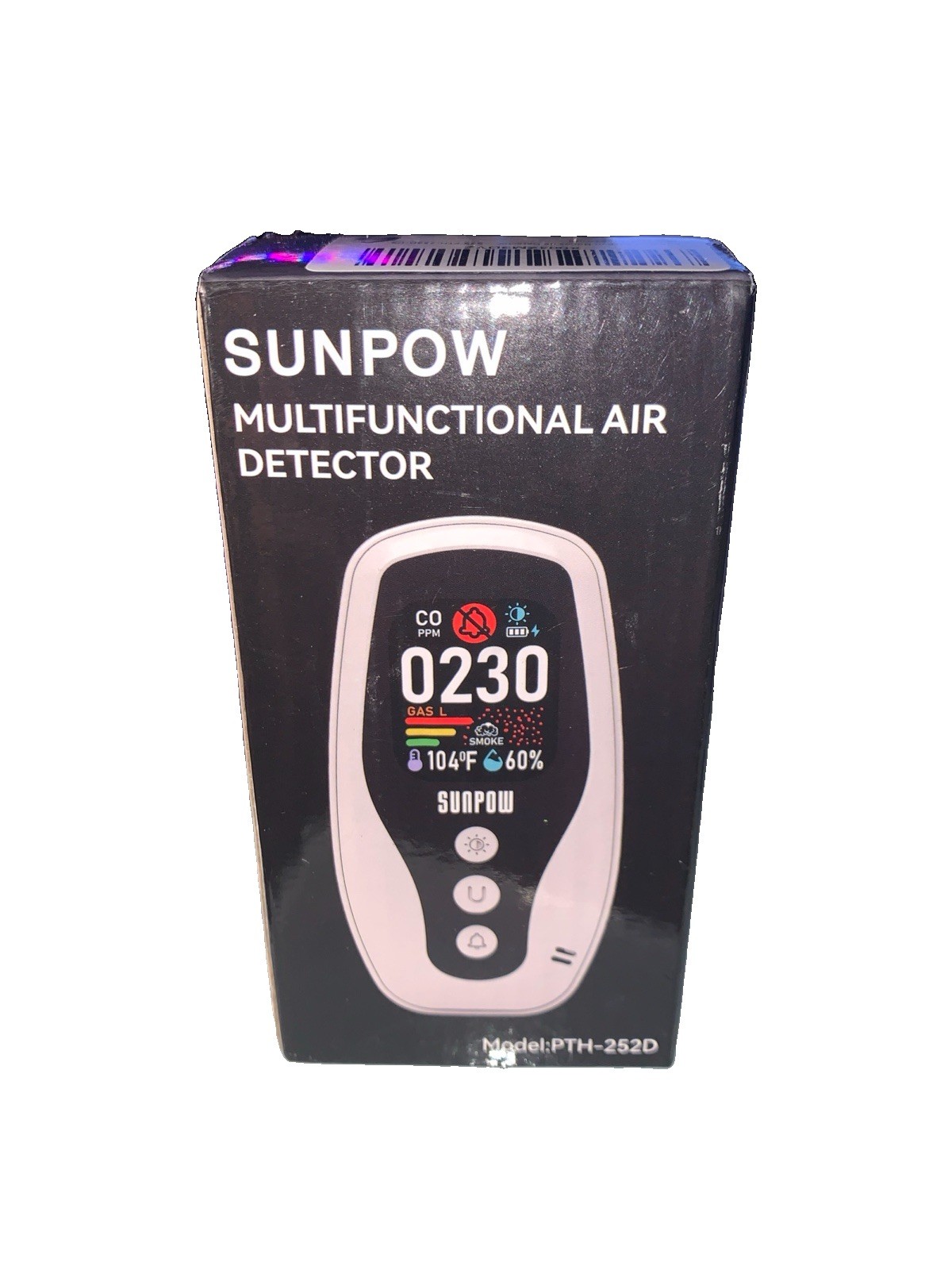 6-in-1 Plug-In Carbon Monoxide Detector – Natural Gas Leak Detector-Smoke Alarm