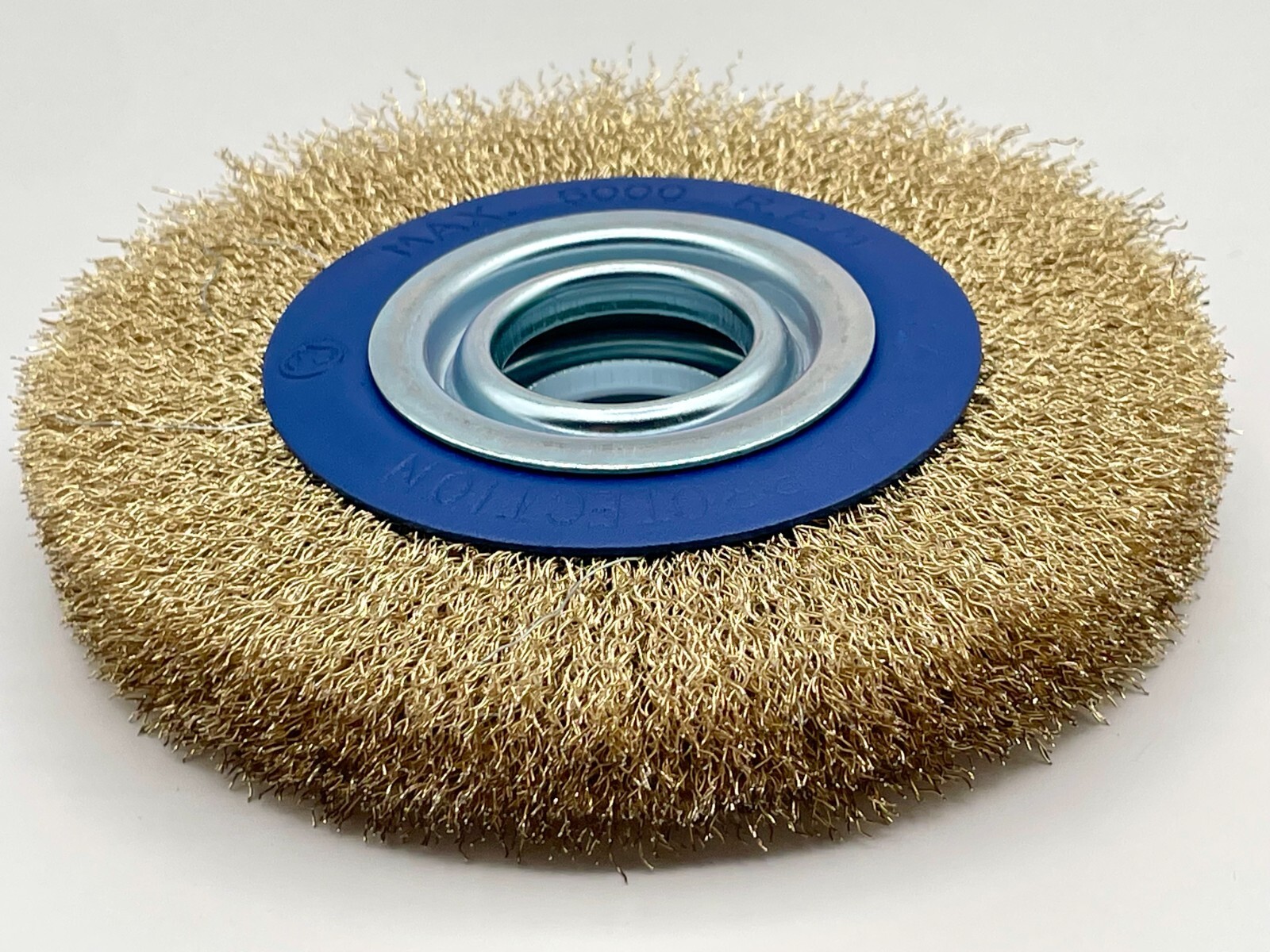 6″ INCH ROUND BRASS WIRE BRUSH WHEEL FOR BENCH GRINDER | RUST/PAINT REMOVAL 1Pc