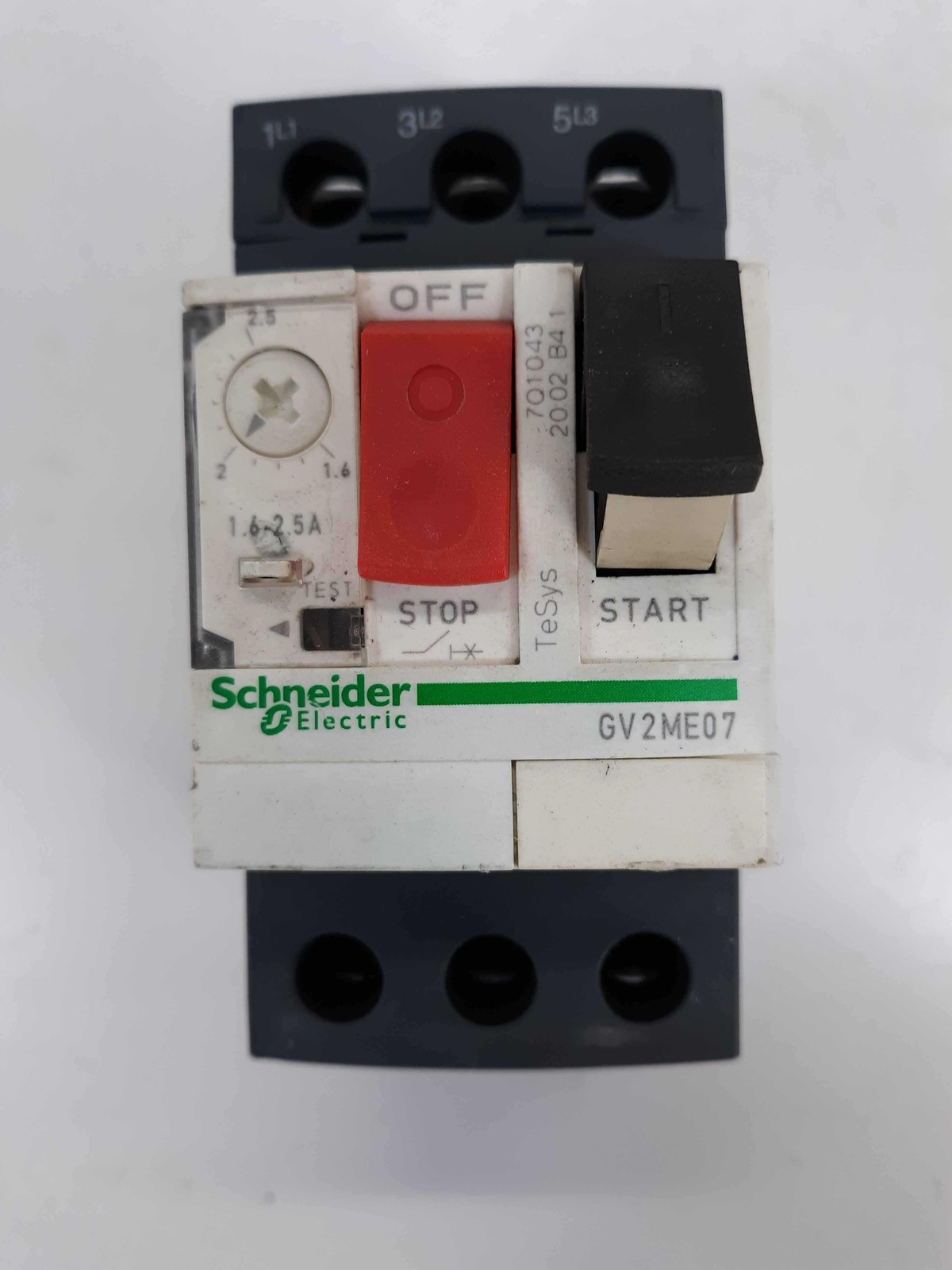 Schneider GV2ME07 Telemecanique Motor Circuit Breaker 1.6~2.5A 600VAC