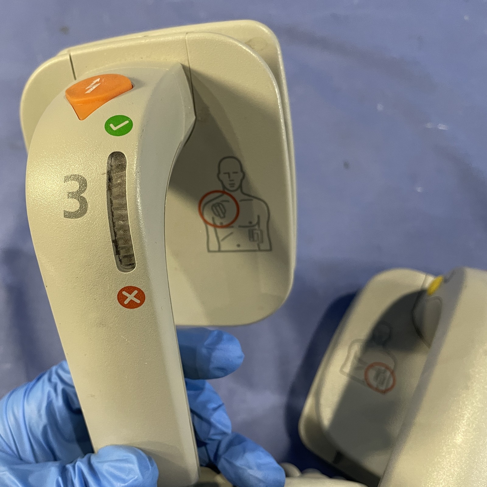 Philips M3543A External Hard Defibrillator Paddles Water Resistant