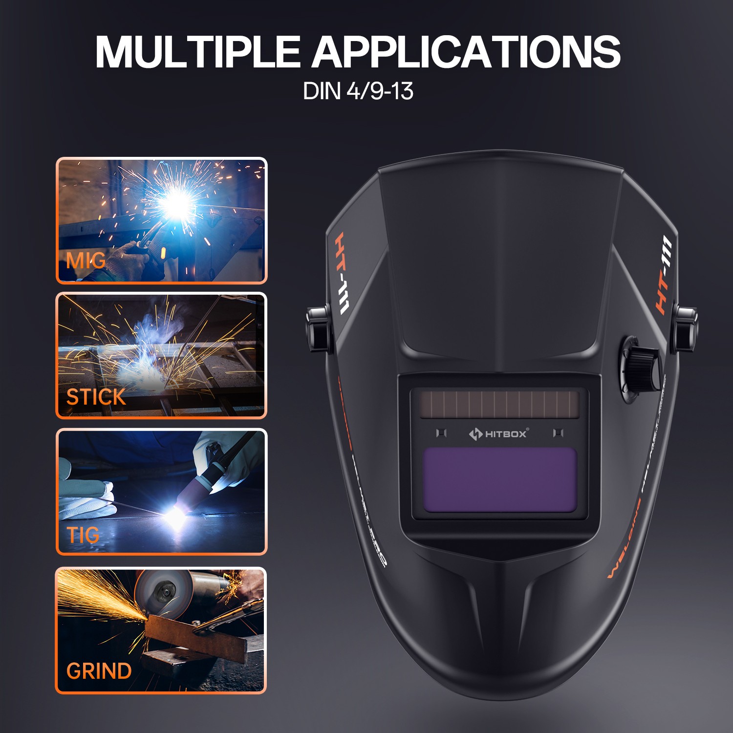200A AC DC TIG Welder Pulse Aluminium 110V/230V TIG/ARC Welding Machine w/Helmet