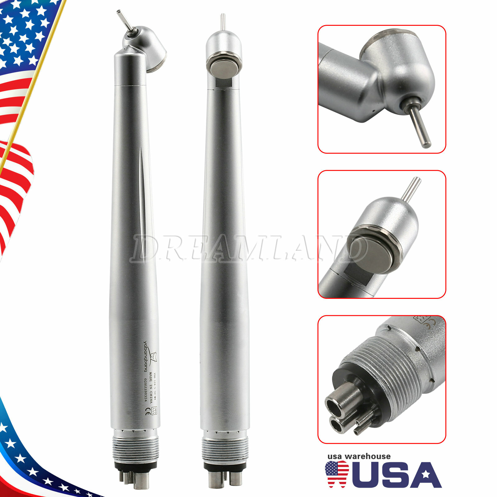 1-5* Turbina Dental 45 Grados Pieza de Mano Quirúrgica de Alta Velocidad WCA4