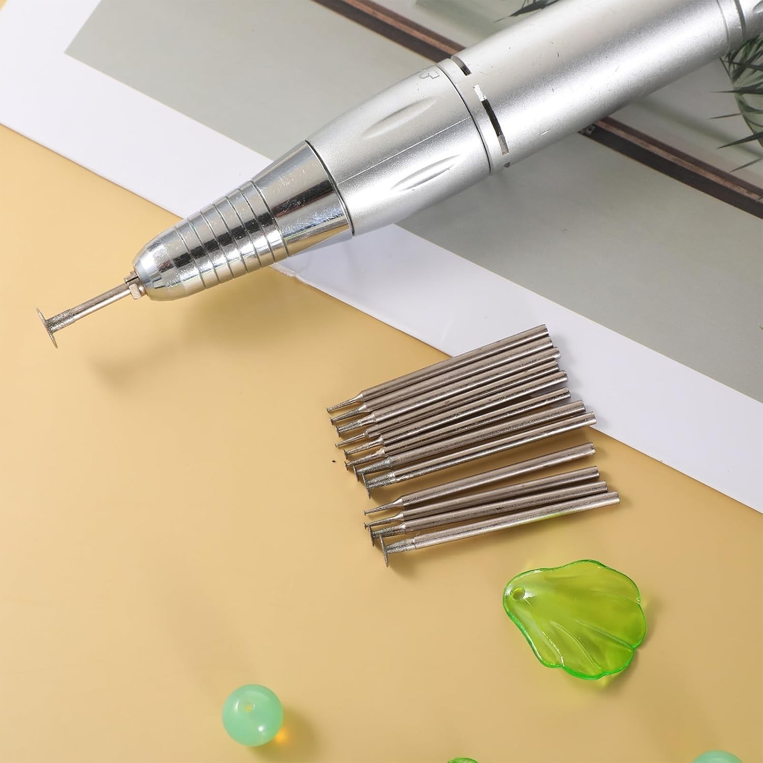 High-Speed Steel Diamond Burs Set – 13 Bowl Shape Bits for Jewelry & Stone Work