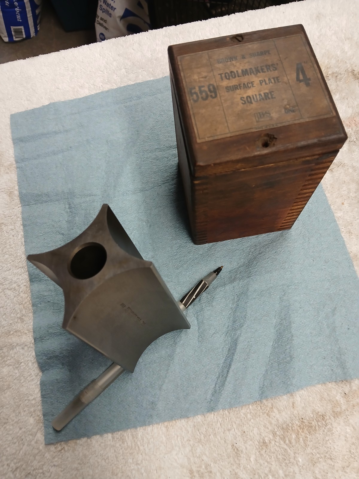 Brown&Sharpe 559 TOOLMAKERS SURFACE PLATE SQUARE USA PRECISE TOOLMAKER MACHINIST