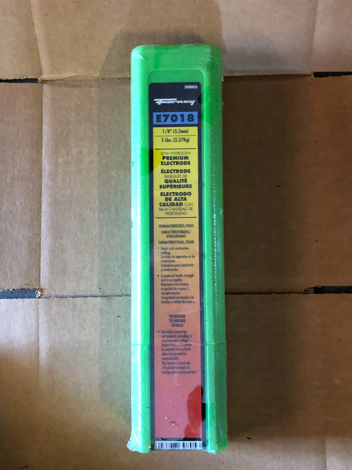 Forney E7018 Mild Steel Low Hydrogen Welding Electrode 1/8 In. 5 Lb 30805
