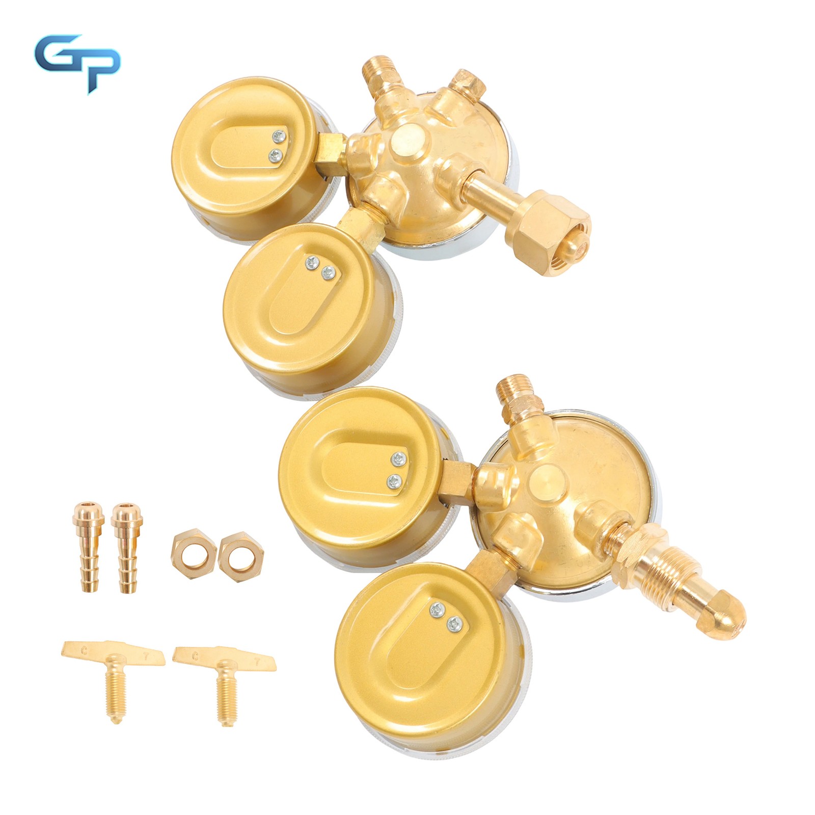 Solid Brass OXYGEN ACETYLENE Regulators 4 Welding Fit Gas Torch Cutting